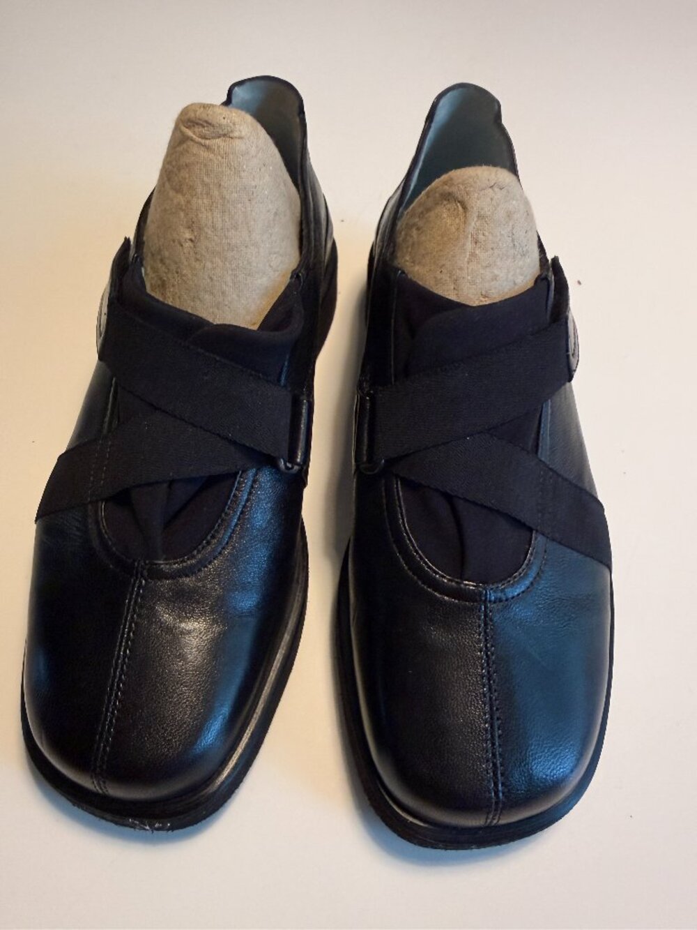 Thierry Rabotin Lena Women's Black Nappa Leather Flat Shoes Made in Italy Size 6